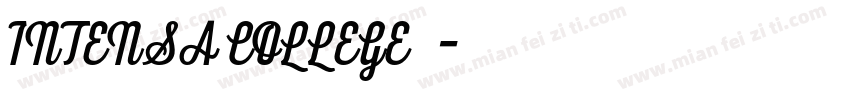 INTENSA COLLEGE 字体字体转换